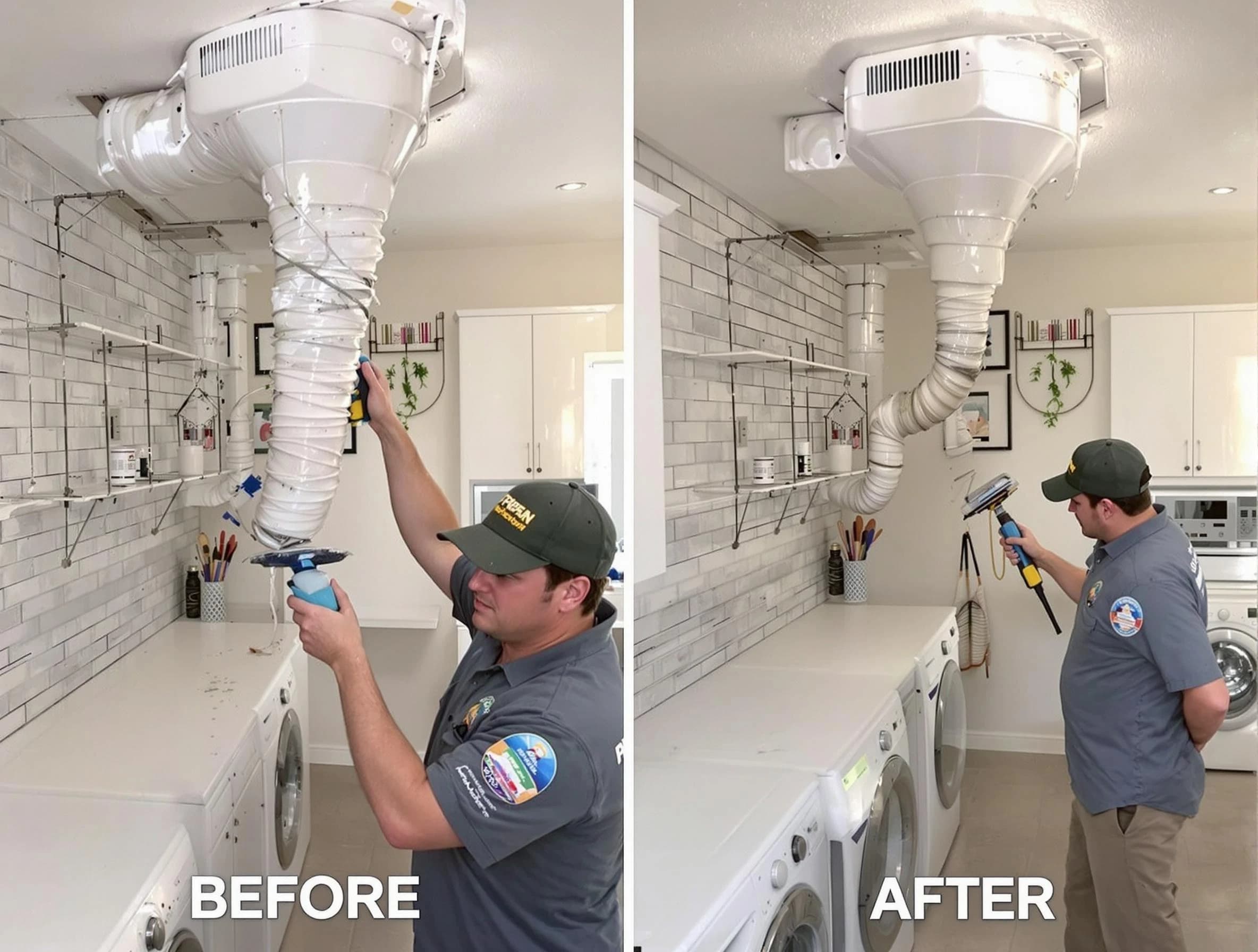 Professional dryer exhaust vent cleaning by Brockton Dryer Vent Cleaning in Brockton