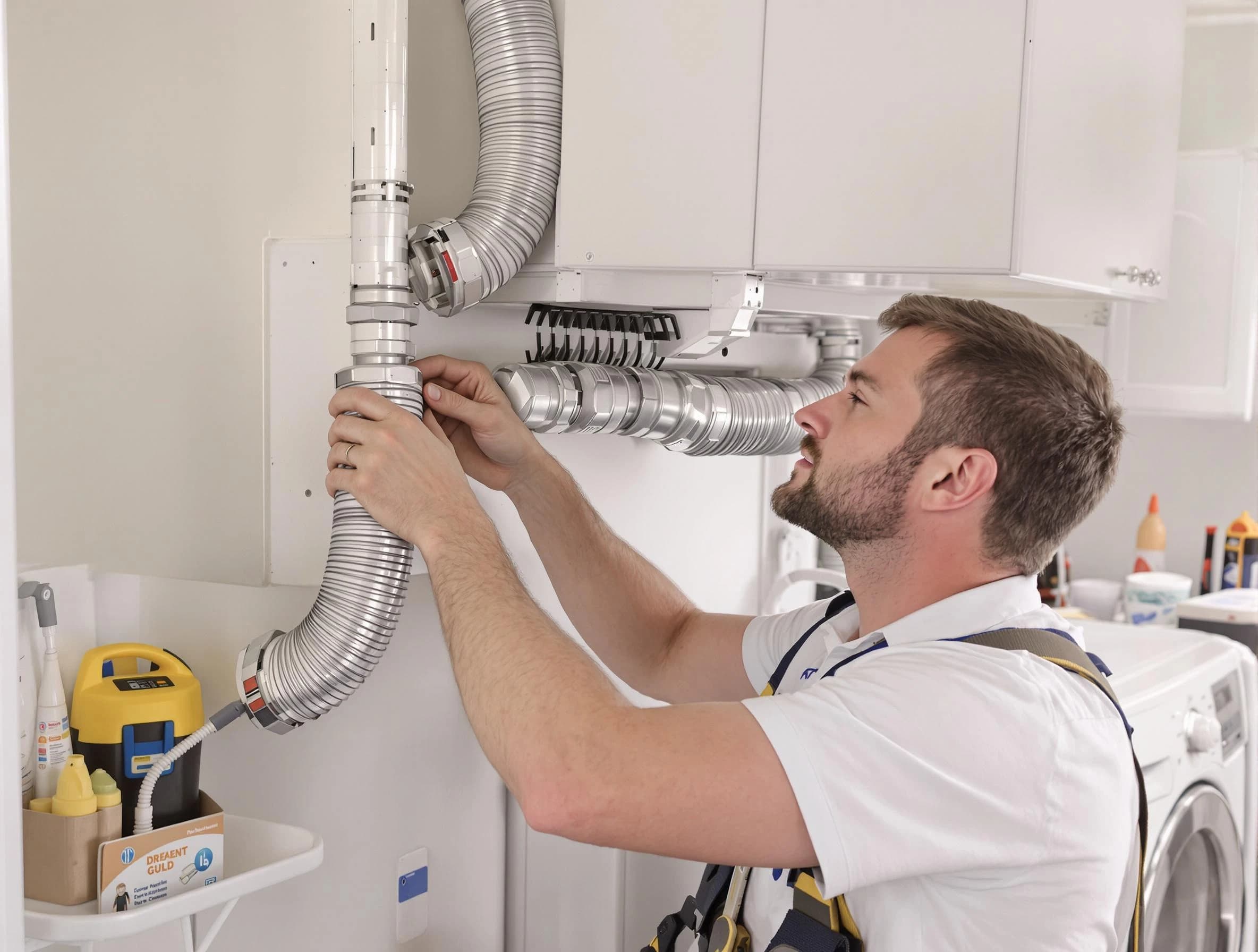 Professional dryer vent repair and installation by Brockton Dryer Vent Cleaning in Brockton